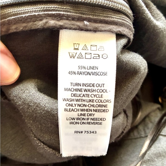 Nicole Miller Gray Linen Jumper - Picture 6 of 6